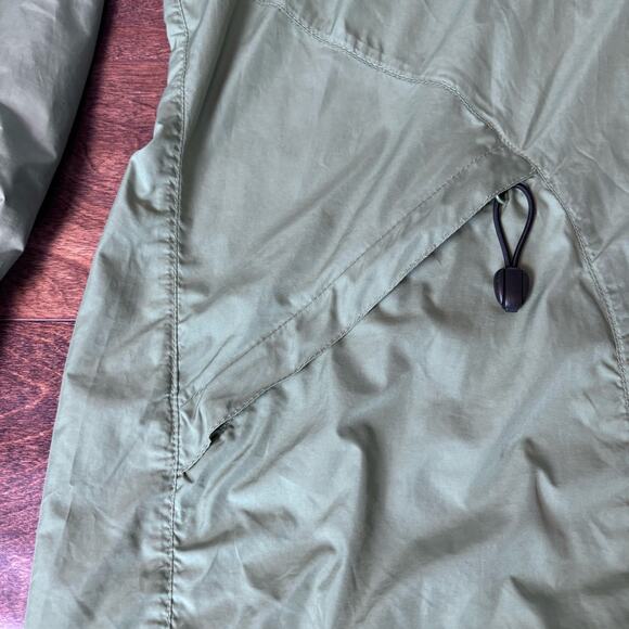 Woolrich Women's Large Windbreaker Hooded Zip Up Jacket Green - Picture 3 of 9